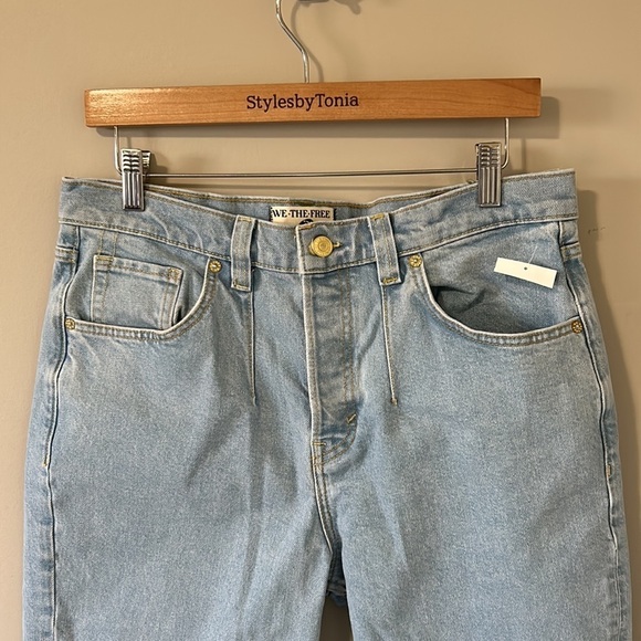 Free People We the Free A New Day Mid Rise Straight Leg Jean Sz 29 NEW - Picture 6 of 16
